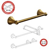thumbnail of Porta asciugamani in ottone bronzato con lunghezza riducibile da bagno fissaggio a muro Linea Bronze - 60 cm