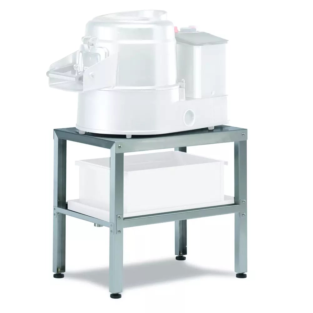 Sammic Aardappelschiller-stand PP / PPC COD30601 van roestvrij staal, compatibele accessoire voor Sammic schillers, afmetingen 405x610x560 mm