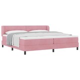 thumbnail of vidaXL Boxspringbett mit Matratze mit Kopfteil Rosa 200 x 200 cm Samt