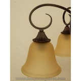 thumbnail of Lámpara de Brazos de Forja con Tulipas de Cristal Difuminado 7 Luces