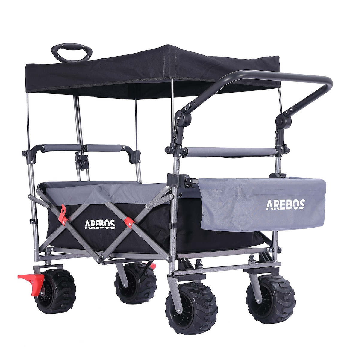 Carrello da Trasporto per Esterni Pieghevole Compattabile Passeggino