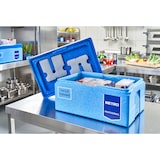 thumbnail of METRO Professional Thermobox GN 1/1, EPP, 40 L, Toplader, mit Kühlakku-Deckel und Kunststoffeinlage, blau