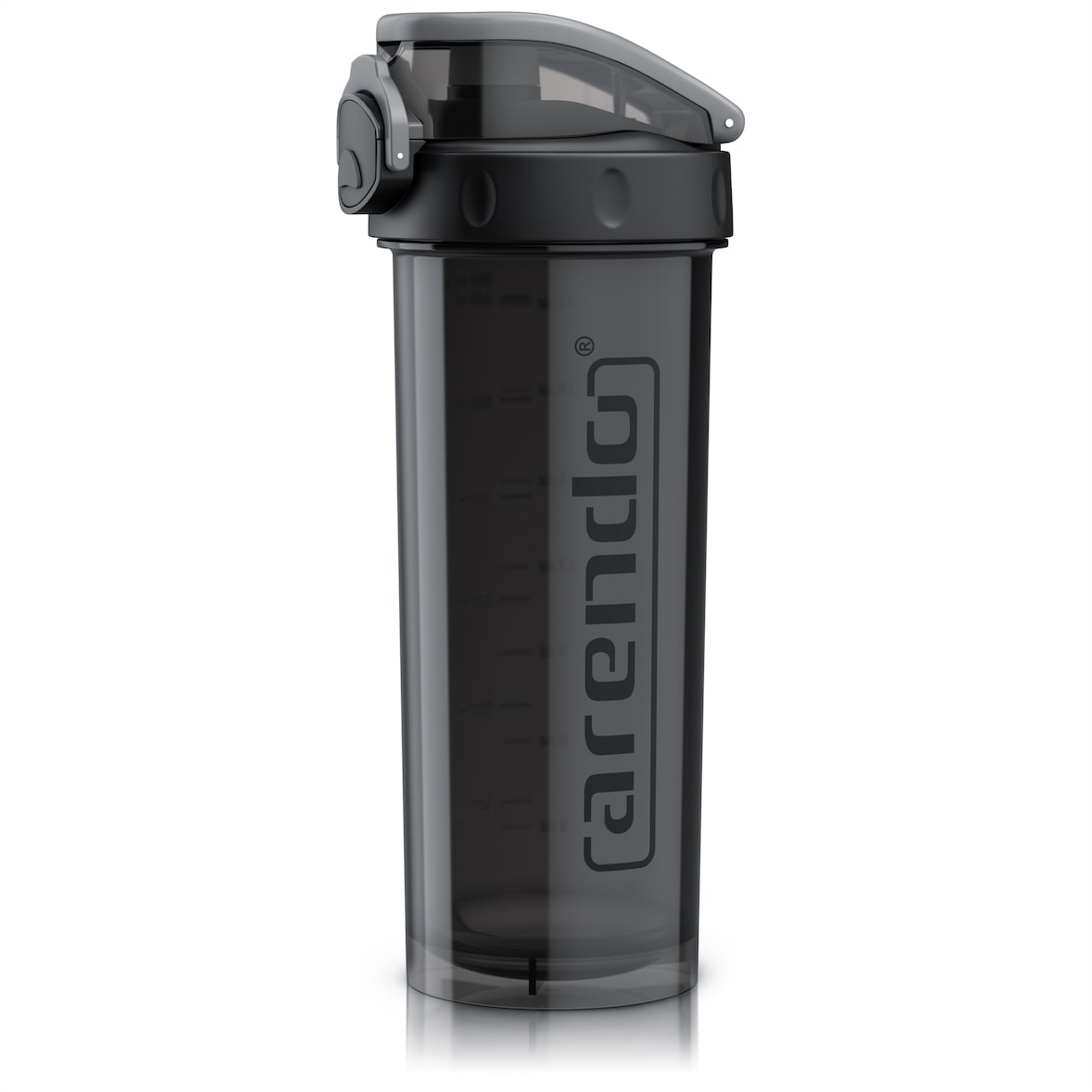 Arendo Eiweißshaker 800 ml, Protein Shaker, verschließbar, BPA-frei, spülmaschinengeeignet, Kunststoff, 4-tlg., Sport