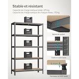 thumbnail of Helloshop26 - Étagère charge lourde à 5 niveaux meuble de rangement en acier montage sans outil étagère de garage pour boîtes à 12_0005573