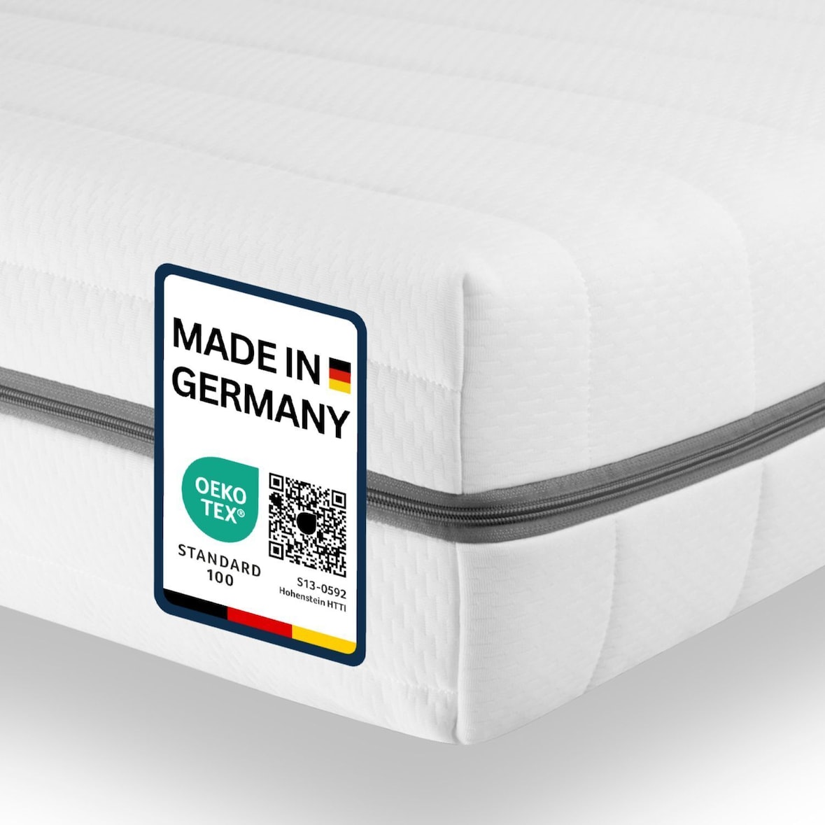 Orthopädische Matratze 200x200, 15cm hoch, H3 H2 Kaltschaummatratze, Höhe 15cm, 7 Zonen Wendematratze mit abnehmbaren Bezug