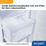 thumbnail of Exquisit Gefrierschrank GS81-040D weiss | Nutzinhalt: 87 L | Standgerät
