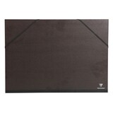 thumbnail of Clairefontaine 8x Zeichenmappe Kraft, Gummizugverschluss und 3 Klappen, 26x33 cm für A4+ - Schwarz 47115C
