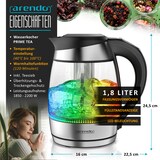 thumbnail of Arendo Wasserkocher, Edelstahl oder Glas, Temperaturanzeige & Warmhaltefunktion