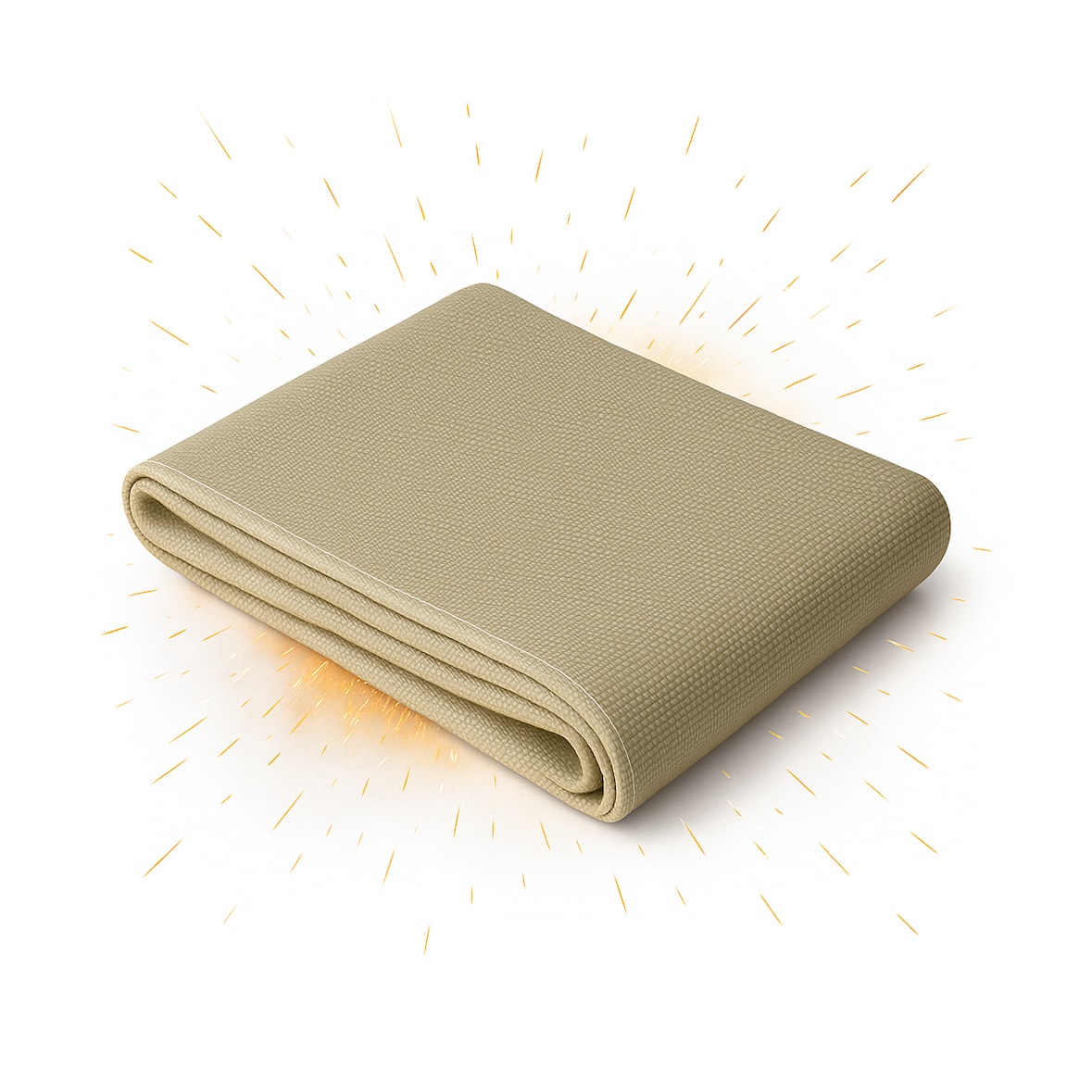 Bâche soudure anti-feu 1x1m - Protection Thermique 550 °C - Fibre de verre Couverture de soudage M0