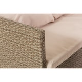 thumbnail of Set da giardino in polyrattan, divano angolare 7 posti, 2 pouf, tavolo 140x70cm con top in vetro temperato, elegante, per terrazza, giardino - SIENA