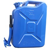 thumbnail of Metallkanister blau 20 Liter inkl. Ausgießer flexibel + Halter Benzin Diesel