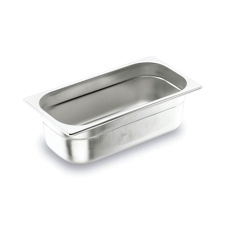 Lacor Bol Gastronorme GN 1/2 en acier inoxydable AISI 200, 6,5 cm 4,2 L