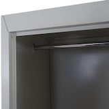 thumbnail of Décoshop26 - Spind/Schrank mit 2 abschließbaren Fächern graues Metall 185 x 38 x 45 cm 04_0001661