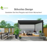 thumbnail of Sonnenrollo anthrazit stufenlos verstellbar für Weide Pergolenㅤ2.65 m | für 5.3 m Seitenhälfte