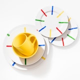 thumbnail of Benetton - 12-teiliges Geschirrset aus hochwertigem Steingut, verschiedene Farben