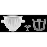 thumbnail of KitchenAid Ijsmachine 5KSMICM, 1,9 l, 27,9 x 21,6 x 17,8 cm (B x D x H), ijskom met roerarm en aandrijfadapter, grijs/ wit