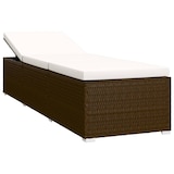 thumbnail of vidaXL 3-tlg. Garten-Sonnenliegen mit Teetisch Poly Rattan Braun