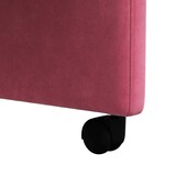 thumbnail of vidaXL Esszimmerstühle mit Rollen 2 pcs Weinrot 58 x 65 x 98 cm Samt