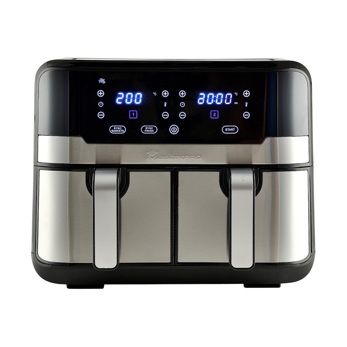 Masterpro - Fritadeira a Ar 2400W 9L com 11 Funções e Cesta Antiaderente - Rocket Duo 900