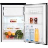 thumbnail of Exquisit Kühlschrank KS16-4-051C inoxlook-az | 107 L Volumen | Kühlschrank mit Gefrierfach | 4* Gefrieren | LED-Licht | Türanschlag wechselbar