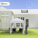 thumbnail of Outsunny Gazebo Pieghevole Pop Up 2x2 m con 4 Pareti Rimovibili Bianco
