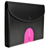thumbnail of Exacompta 55834E 5x Fächermappe Exafolio mit Notizblock und Tasche, 6 Fächer. 25,5x33cm für DIN A4 - Exactive - Schwarz