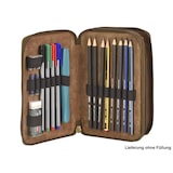 thumbnail of Greenburry Leder Stiftmappe 2teilig Federmappe Stiftetui Federtasche Vintage 1573-25 (ungefüllt)