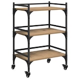 thumbnail of vidaXL Keuken Trolley Artisan Eiken 50 x 35 x 75.5 cm Bewerkt hout