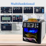 thumbnail of BEITZ BS-950A Geldzählmaschine für Scheine + BS-P30 Thermodrucker | Banknotenzähler mit 2-Taschen | 9-facher Falschgelderkennung & Druckfunktion