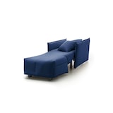 thumbnail of Dmora Divano Letto Almerinda, Divano singolo, 100% Made in Italy, Poltrona soggiorno con apertura a carrello, in tessuto imbottito, Cm 110x90h85, Blu