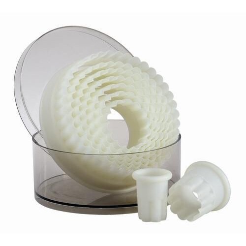 de Buyer Découpoir plastique rond cannelé 2 à 10 cm assortis x 9