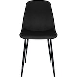 thumbnail of Set van 4 eetkamerstoelen Maryam zwart/Fluweel
