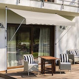 thumbnail of Toldo Manual Retráctil para Exterior 400x120x170-280 cm Toldo Enrollable Altura Ajustable con Manivela Protección Solar para Terraza Balcón Jardín
