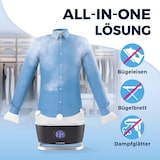 thumbnail of CLEANmaxx Hemdenbügler PRO STEAM - automatisch auffrischen, trocknen und bügeln - Schwarz