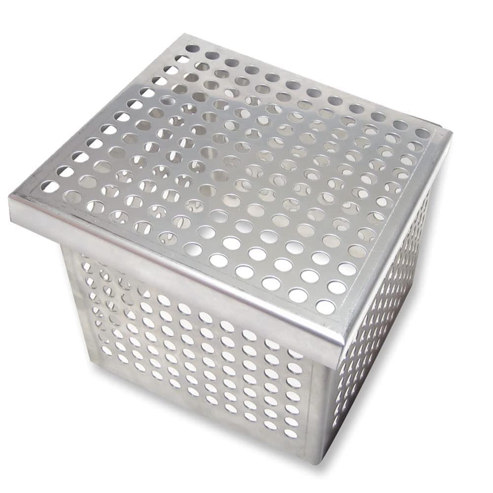 Roestvrij stalen anti-verstoppingspakket: 180mmx180mm Stoelbeugel + Plat Deksel 188mmx188mm - Rejinox