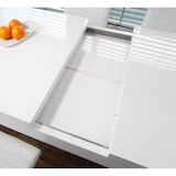 thumbnail of SalesFever uitschuifbare eettafel 180 x 90 cm | Hoogglans lak | MDF hout | B 180/260 x D 90 x H 75 cm | Wit