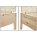 thumbnail of Metallfreies Doppelbett Holzbett Zirbe massiv 140x200 mit wählbarem Zubehör V-60.95-14 Rollrost inkl.