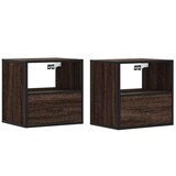 thumbnail of vidaXL Wand-Nachttische 2 Stk. Braun Eichen-Optik 40x31x39,5 cm