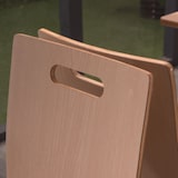 thumbnail of Besucherstuhl Oslo 20er Set | Sitzschale Eiche HPL | stapelbares Stahlgestell Konferenzstuhl