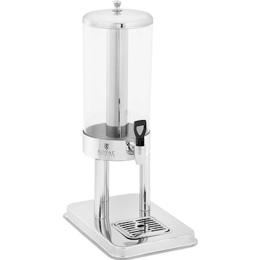 Royal Catering Dispenser per bevande - 5,5 L - Con sistema di raffreddamento - Acciaio inox, plastica -