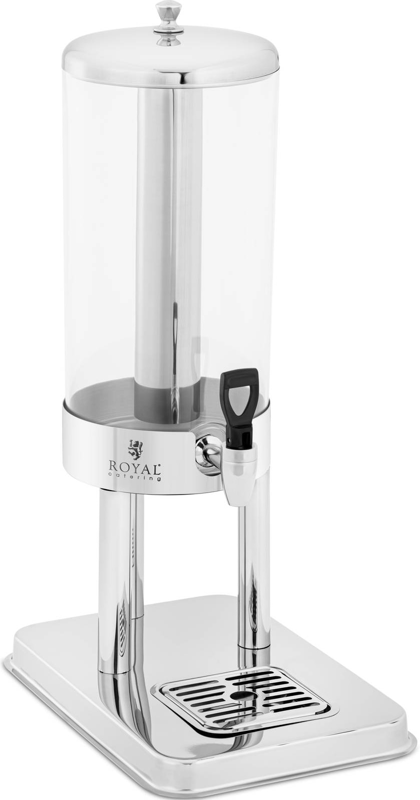 Royal Catering Dispenser per bevande - 5,5 L - Con sistema di raffreddamento - Acciaio inox, plastica -