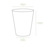 thumbnail of greenbox - Pappbecher 200 ml / 8 oz, Ø 80 mm, braun, innen weiß, 50 St.