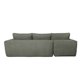thumbnail of Oviala Sofá esquinero de 4 plazas verde con chaise longue a la izquierda