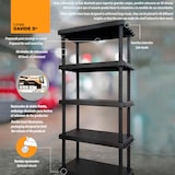 thumbnail of Artplast - Davide d+ Modulaire rekken met 5 planken 82x4x164,5 cm in zwart