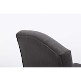 thumbnail of Décoshop26 - Tabouret de bar chaise haute avec dossier capitonné tissu gris foncé et pieds en bois clair 10_0000075