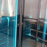 thumbnail of Romux® Gefrierschrank MD 2200 Liter 4 Türen Schwarz mit Belüftet | Professioneller Gefrierschrank mit Glastür & LED