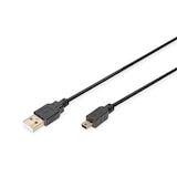 thumbnail of ASSMANN USB 2.0 Kabel Typ A-mini B (5pin) 1.8m USB 2.0 sw.