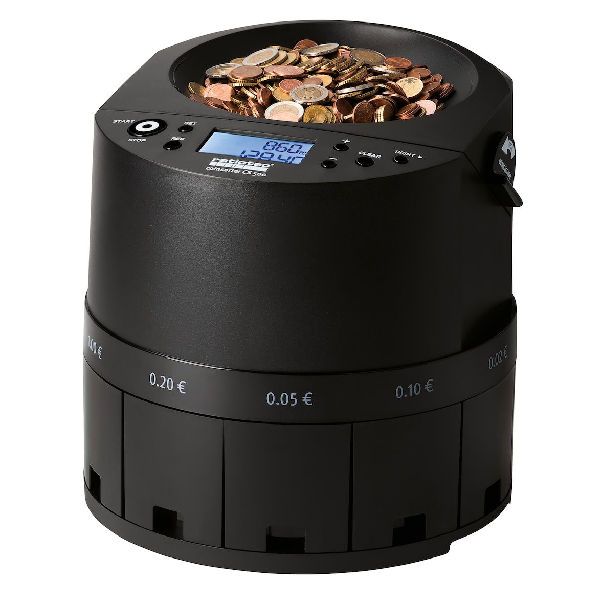 Coinsorter CS 500 - conta e dividi monete - display a LED