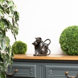 thumbnail of Dekofigur Figur Katze Kater Katzen Katzenpaar Polyresin Antik Stil H 17,5 cm