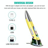 thumbnail of Souris Stylo Sans Fil Écologique Ergonomique Pour PC Et Tablette Bleu YONIS